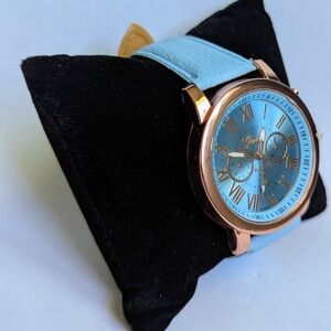 Elegant Blue and Gold Watch